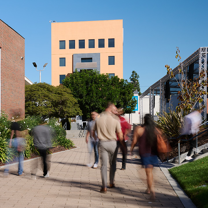 People Walking on Campus