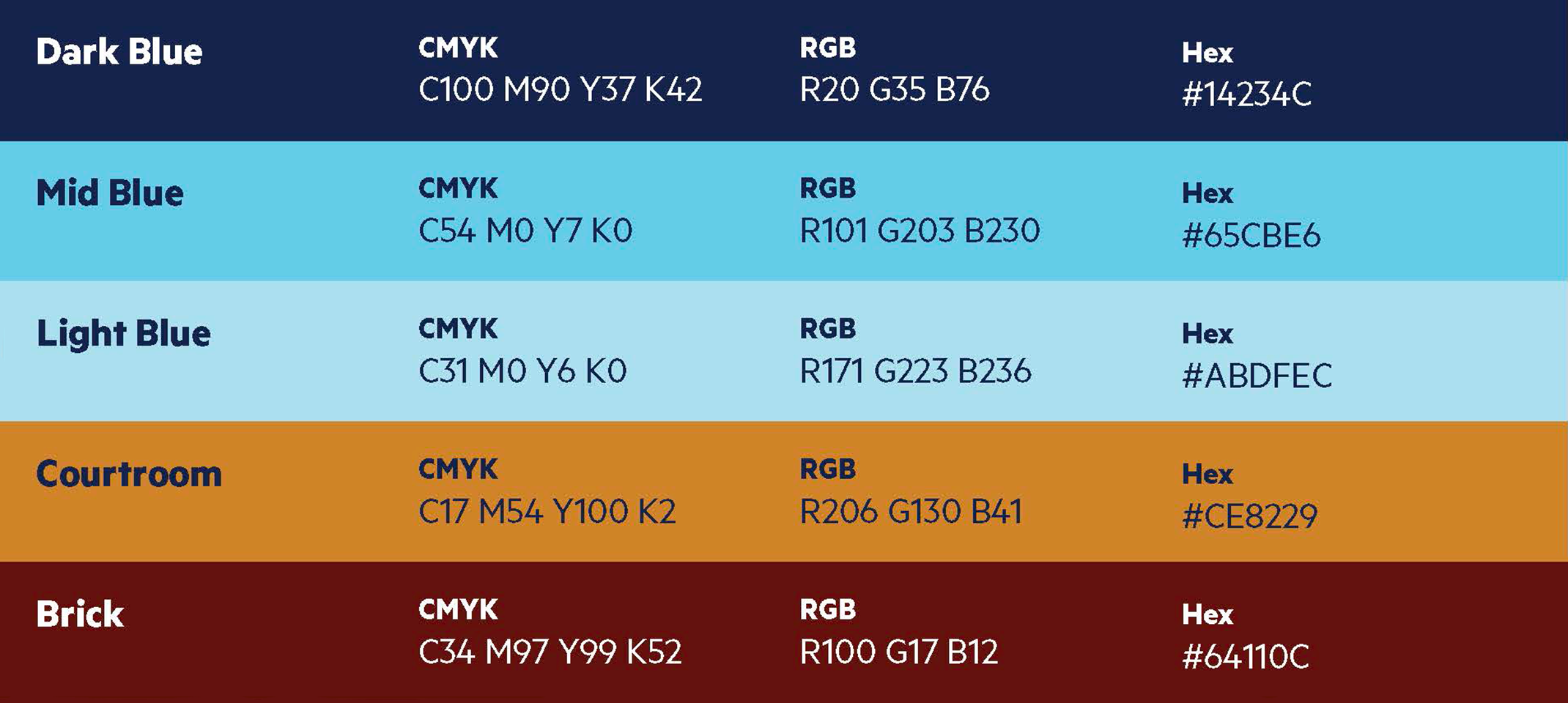 Visual Language Secondary Palette