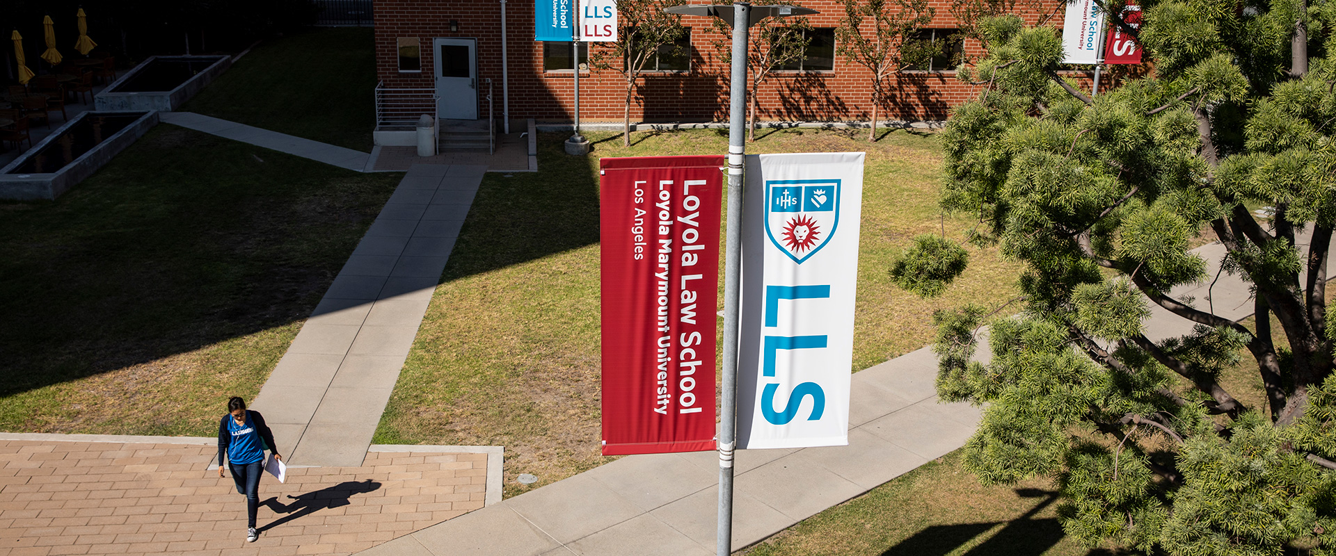 LLS banners showcasing the new logos and branding